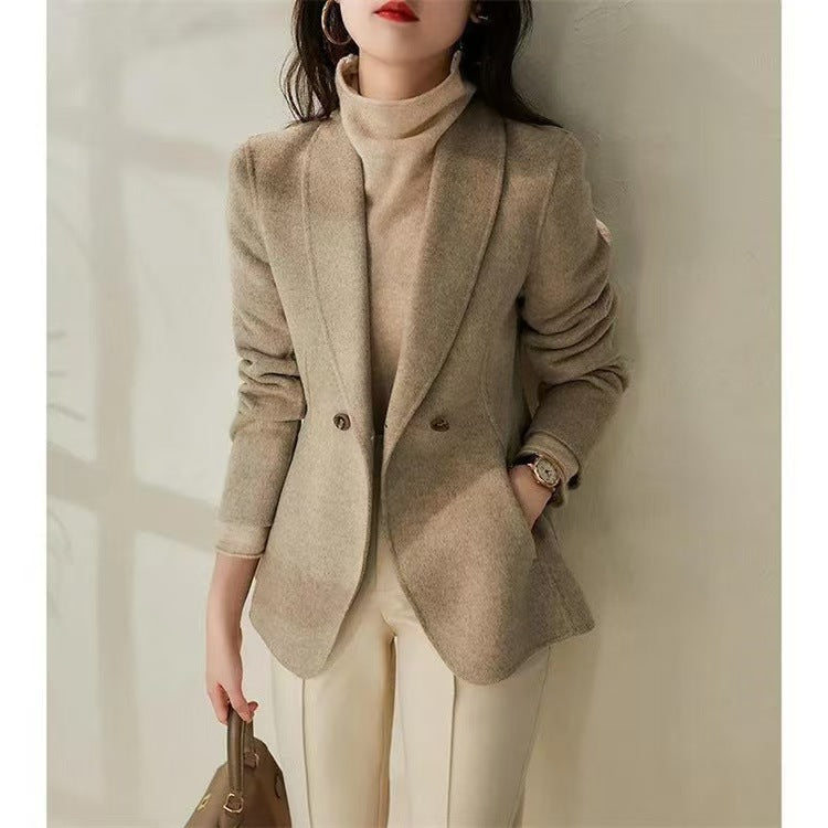 Damen Eleganter Wolle Blazer Shop Nory