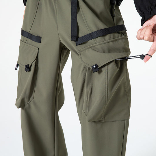 Herren weite technische Cargohose mit Mehrfach‑Taschen, wasserabweisendem Ripstop und verstellbarem Tunnelzugbund Shop Nory