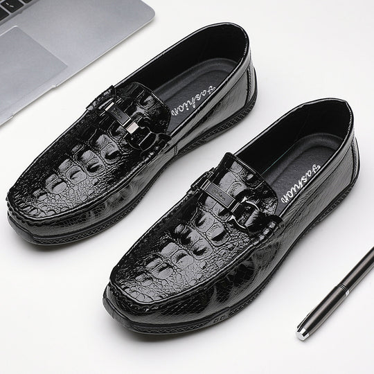 Herren Elegante Mokassins mit Schnalle Shop Nory