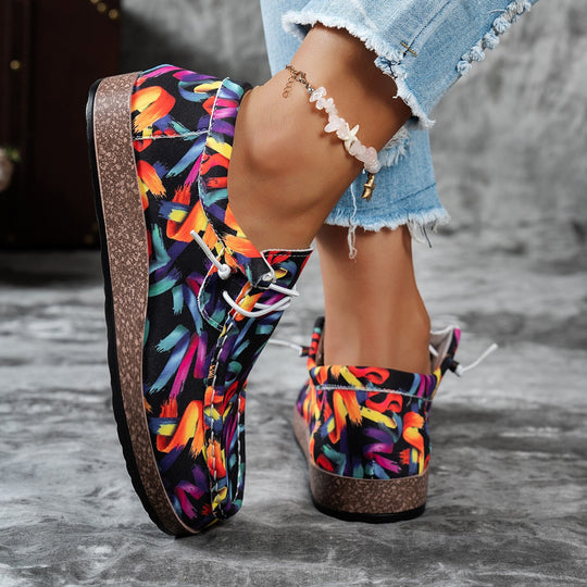Damen Leichte Mokassin‑Sneaker mit ergonomischer Kork‑Optik‑Sohle Shop Nory