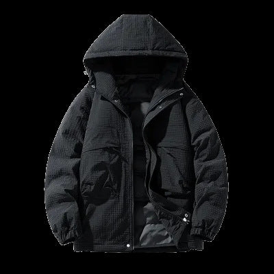 Herren Gepolsterter Ripstop-Parka mit Kapuze Oversize-Schnitt und integrierter Umhängetasche Shop Nory