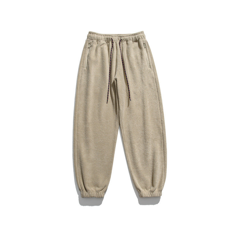 Herren Weit geschnittene Fleece-Jogginghose mit elastischen Bündchen und Eingrifftaschen Shop Nory