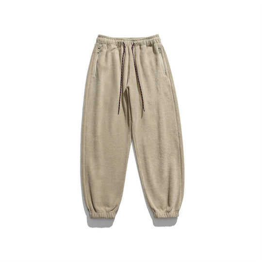 Herren Weit geschnittene Fleece-Jogginghose mit elastischen Bündchen und Eingrifftaschen Shop Nory