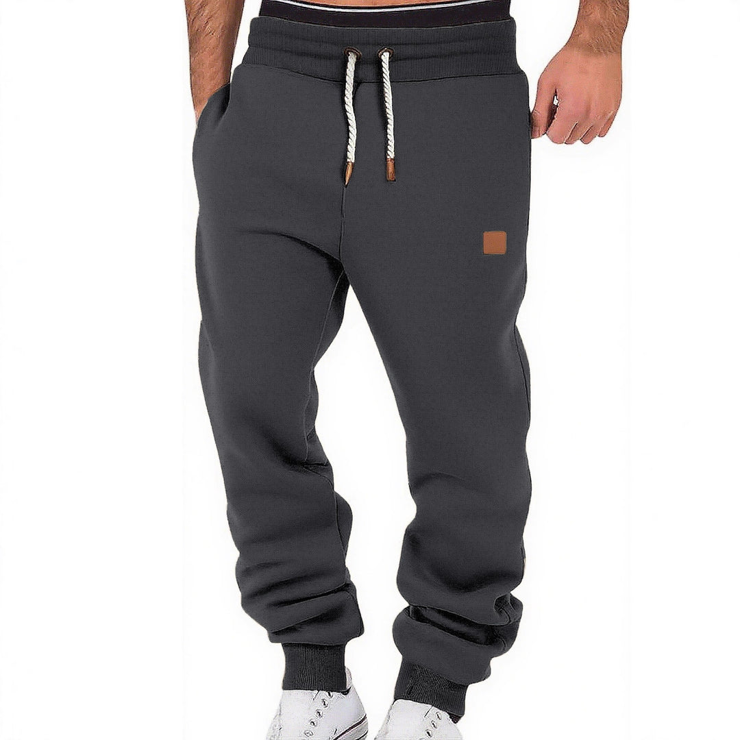 Herren Relax-Fit Fleece-Jogginghose mit Bündchen und Kordelzug Shop Nory