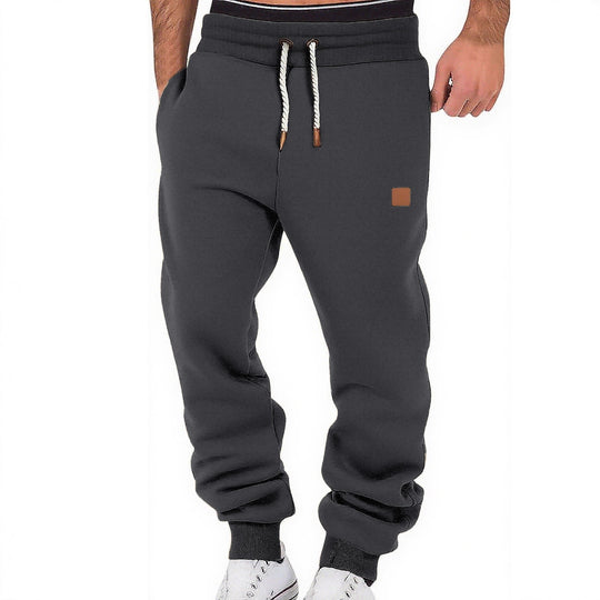 Herren Relax-Fit Fleece-Jogginghose mit Bündchen und Kordelzug Shop Nory