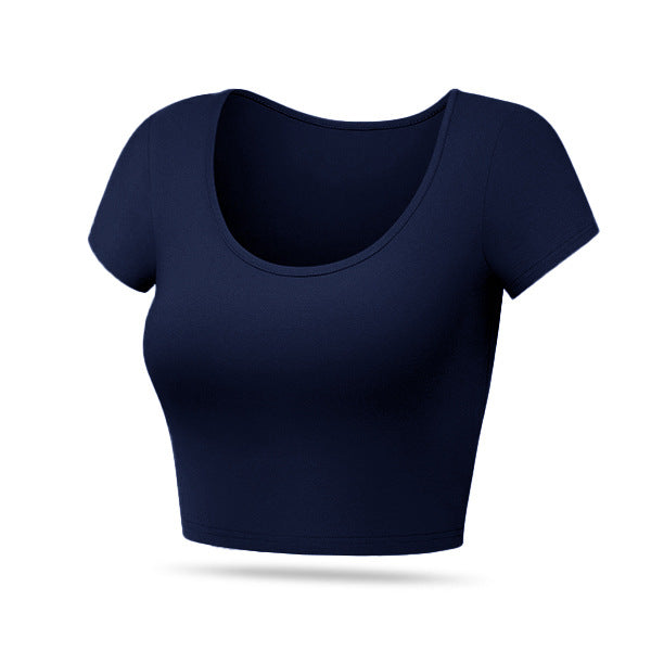Damen Taillierte Rippstruktur MischgewShopnorye Cropped-Top