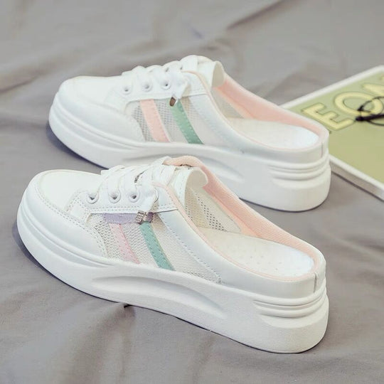 Damen Slip-On Sneakers mit atmungsaktiver Netzstruktur und bequemer Sohle