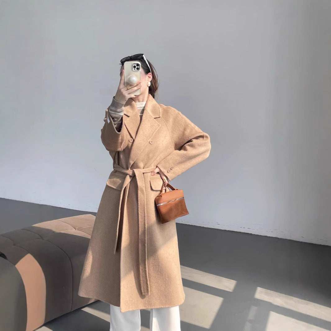 Damen Oversized Wollmix-Mantel mit doppelreihiger Knopfleiste und Taschenklappen Shop Nory