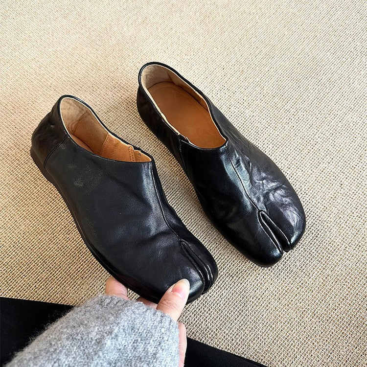 Damen elegante Mokassins mit zusätzlicher Zehenfreigabe