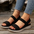 Damen Komfortable und atmungsaktive Sandalen mit elastischen Riemen