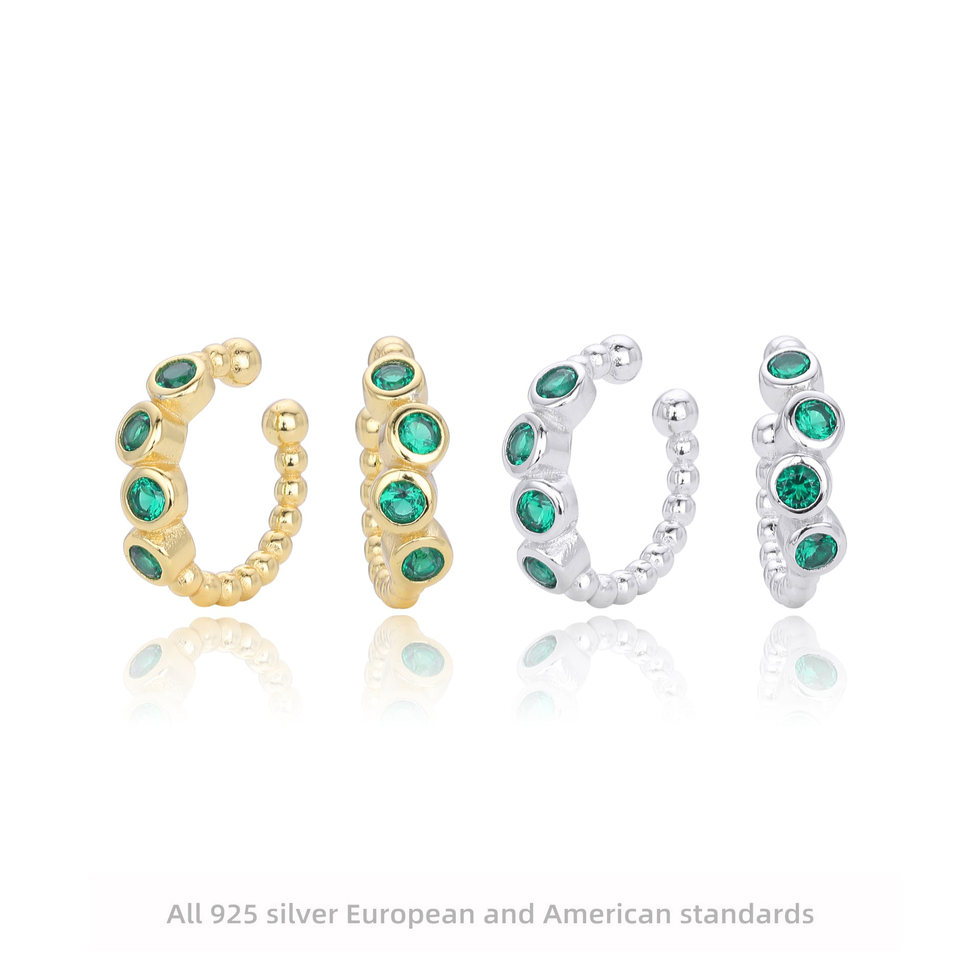 Damen Ohrhänger mit funkelnden Zirkonsteinen aus hochwertigem 925 Sterlingsilber Shop Nory