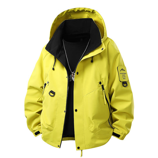 Herren Outdoor-Softshelljacke mit wasserabweisender Membran, vielseitigen Utility-Taschen und verstellbaren Bündchen Shop Nory