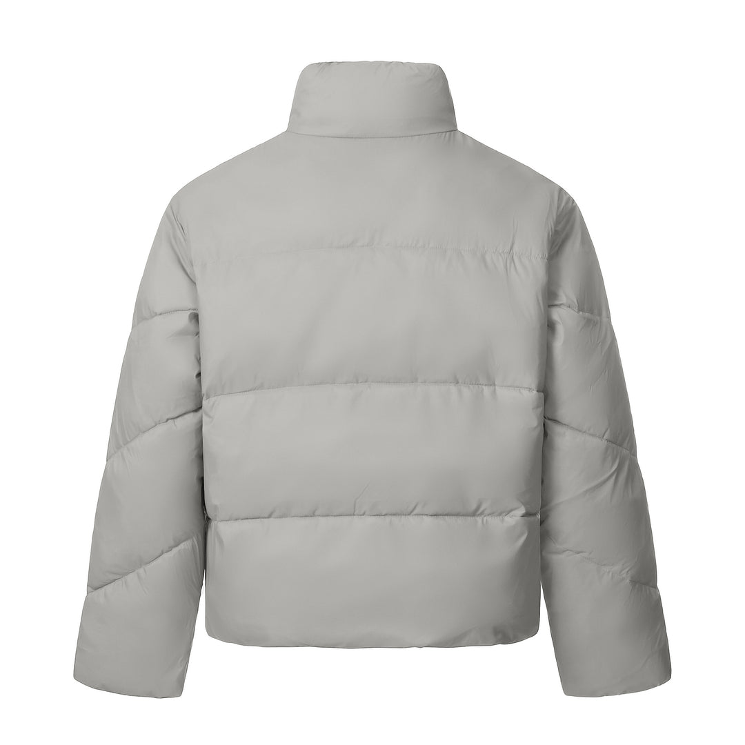 Unisex Kurze gesteppte Isolationsjacke mit wärmendem Funnelkragen Shop Nory