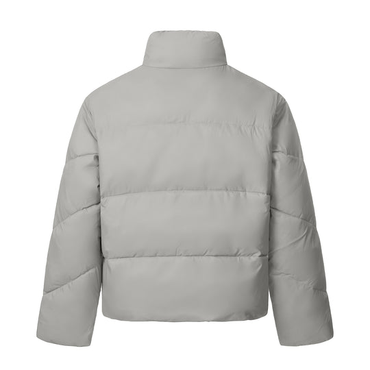 Unisex Kurze gesteppte Isolationsjacke mit wärmendem Funnelkragen Shop Nory