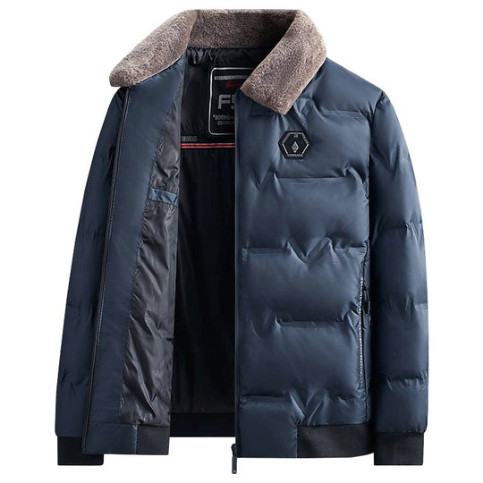 Herren Stepp-Bomberjacke mit Teddykragen und winddichter Außenhülle Shop Nory