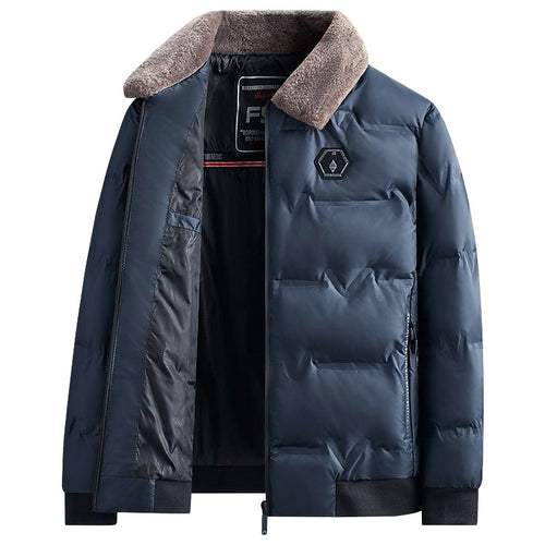 Herren Stepp-Bomberjacke mit Teddykragen und winddichter Außenhülle Shop Nory