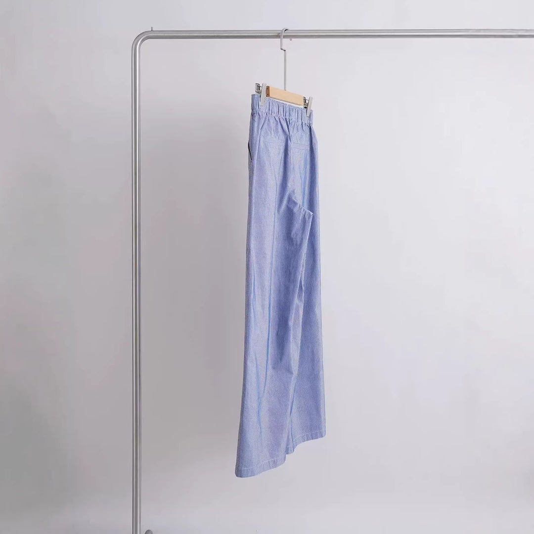 Damen Weit geschnittene Baumwollhose Shop Nory