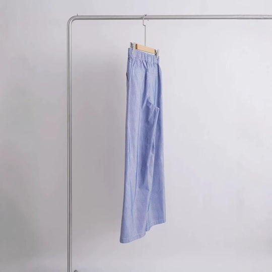 Damen Weit geschnittene Baumwollhose Shop Nory