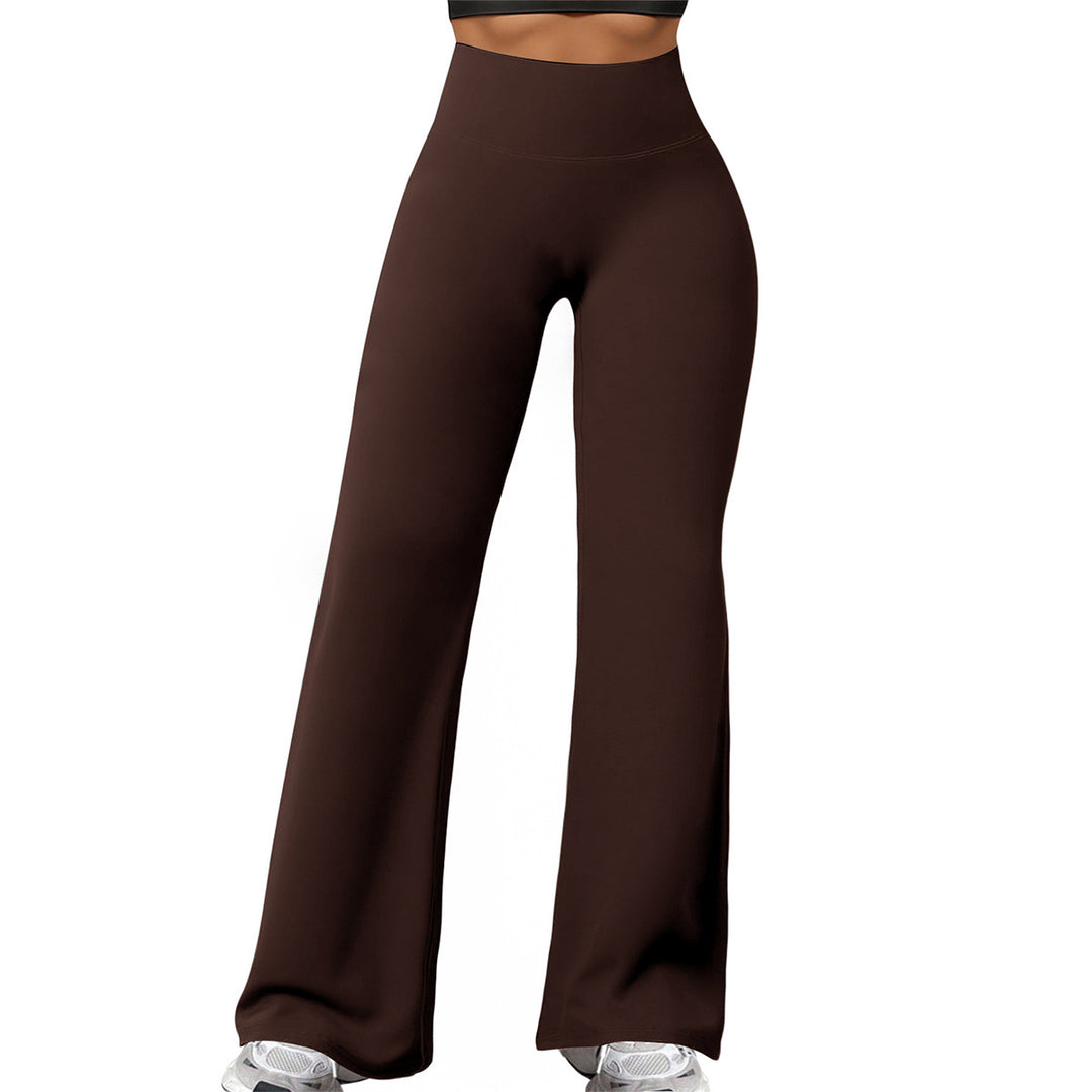 Damen nan hochgeschnittene formende Loungehose mit weitem Schlag und nahtlosem Komfortbund Shop Nory