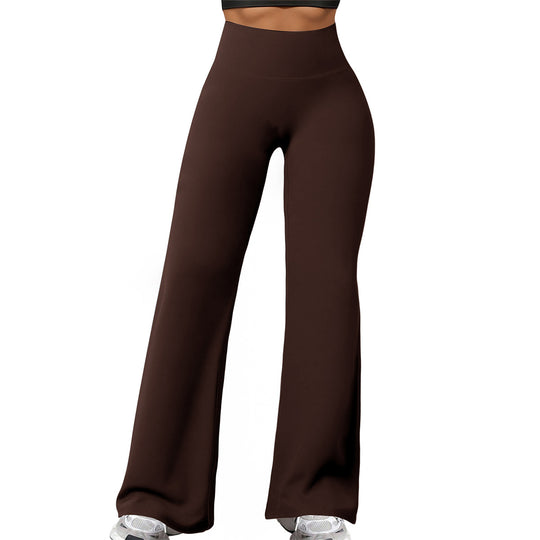 Damen nan hochgeschnittene formende Loungehose mit weitem Schlag und nahtlosem Komfortbund Shop Nory