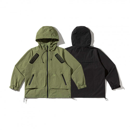 Unisex Technische Oversize-Kapuzenjacke mit Mesh-Belüftungszonen, Reißverschluss und Tunnelzug Shop Nory