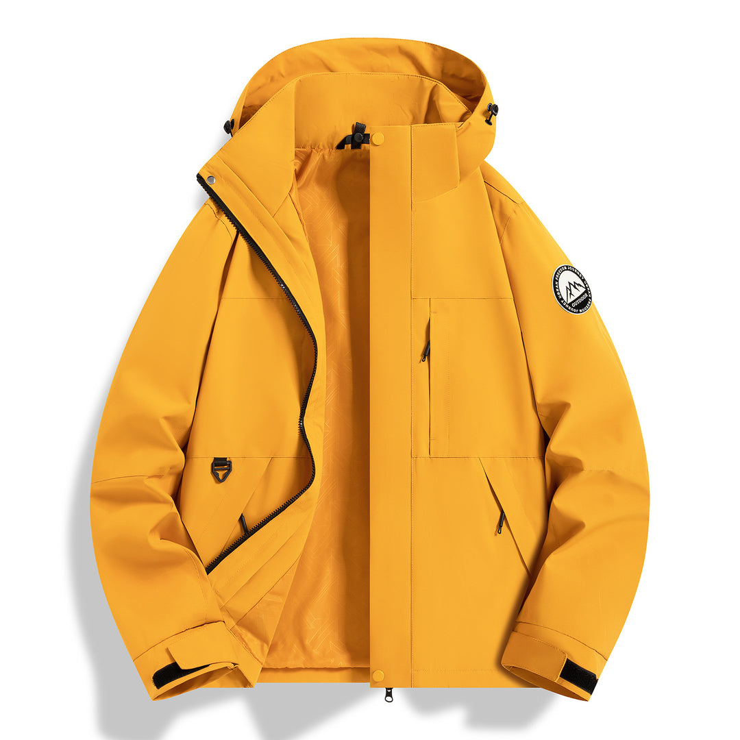 Damen Wasserfeste technische Kapuzenjacke mit verschweißten Nähten und verstellbaren Bündchen Shop Nory