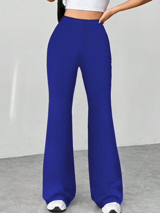 Damen Hochgeschnittene Schlaghose aus Stretch-Feinstrick Shop Nory