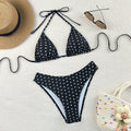 Damen Triangel-Bikini mit klassischen Punkten Shopnory