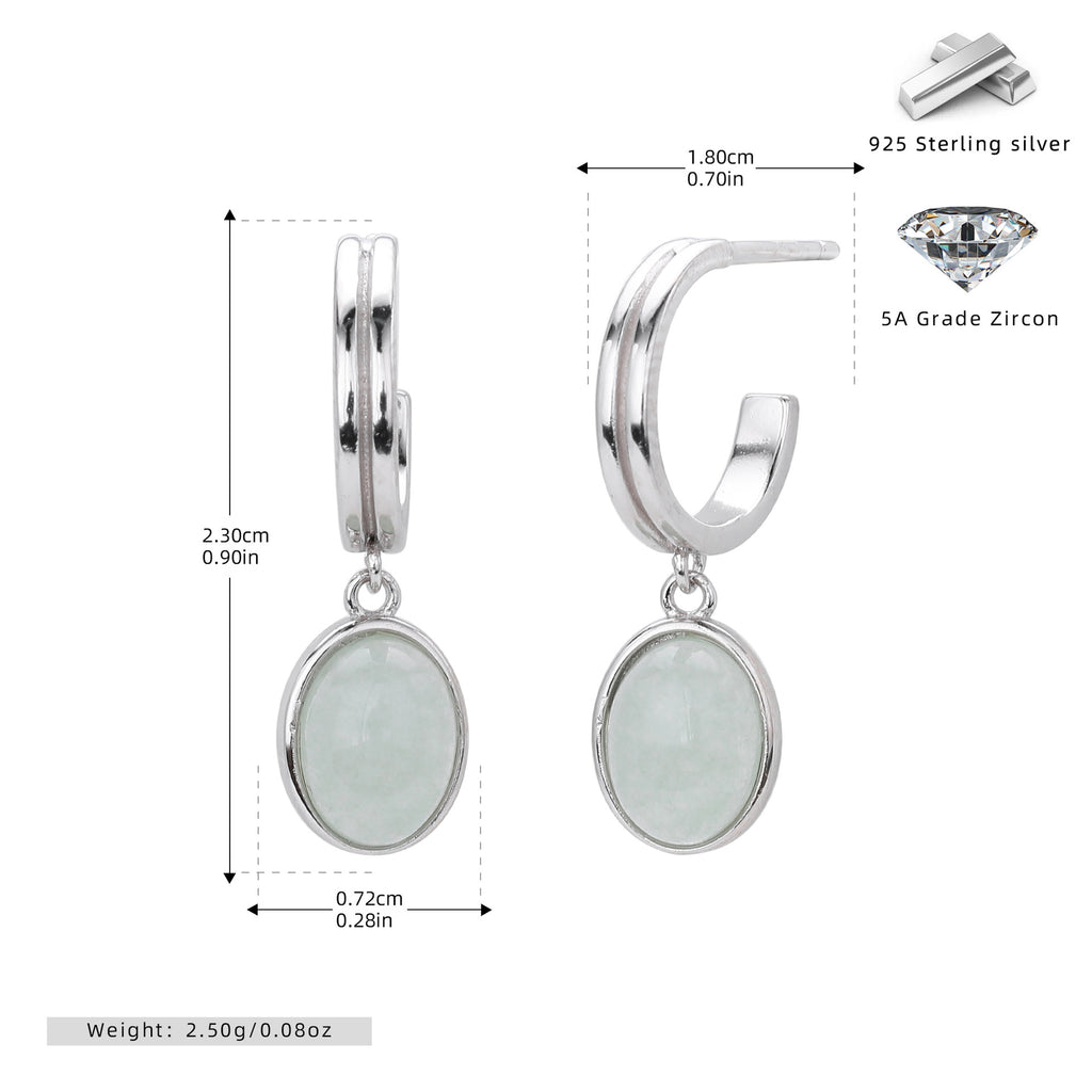 Damen Ohrhänger mit geschwungenem Design aus 925 Sterling Silber Shop Nory
