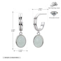 Damen Ohrhänger mit geschwungenem Design aus 925 Sterling Silber Shop Nory