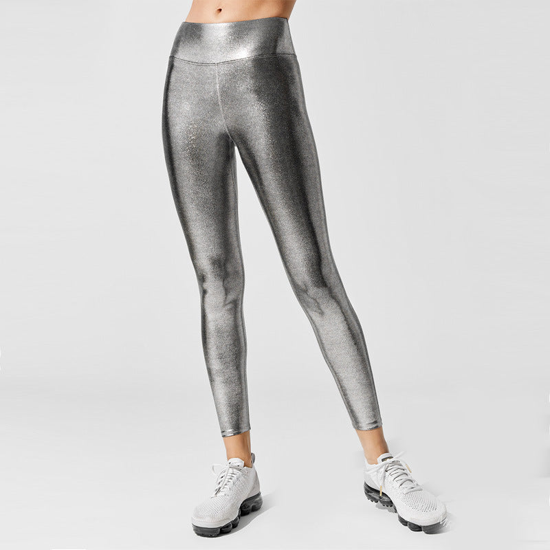 Damen Hochglänzende Leggings im eleganten Design