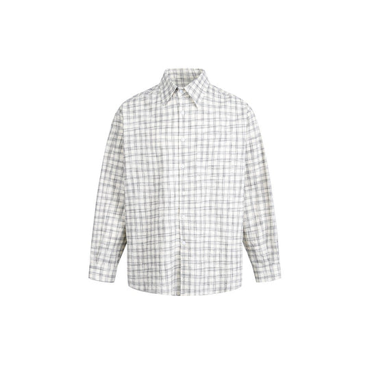 Damen Oversize-Hemd aus Leinen‑Baumwoll‑Mix mit feinem Karomuster Shop Nory
