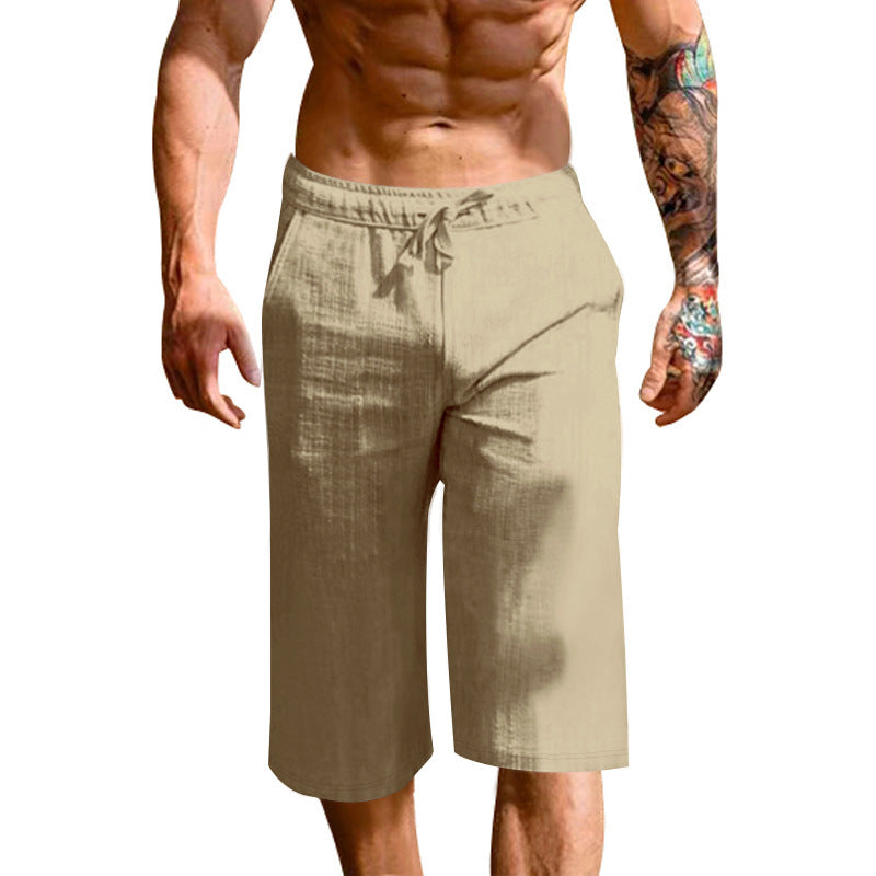 Herren bequeme Sport-Shorts mit elastischem Bund und verstellbarem Kordelzug Shopnory