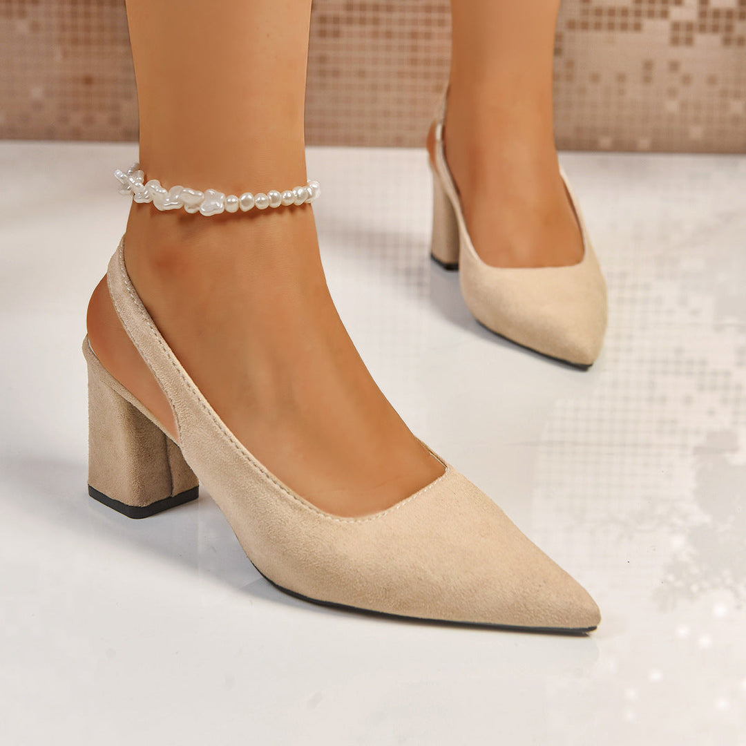 Damen Slingback-Pumps mit elegantem Blockabsatz