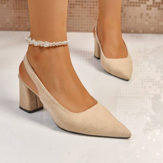 Damen Slingback-Pumps mit elegantem Blockabsatz