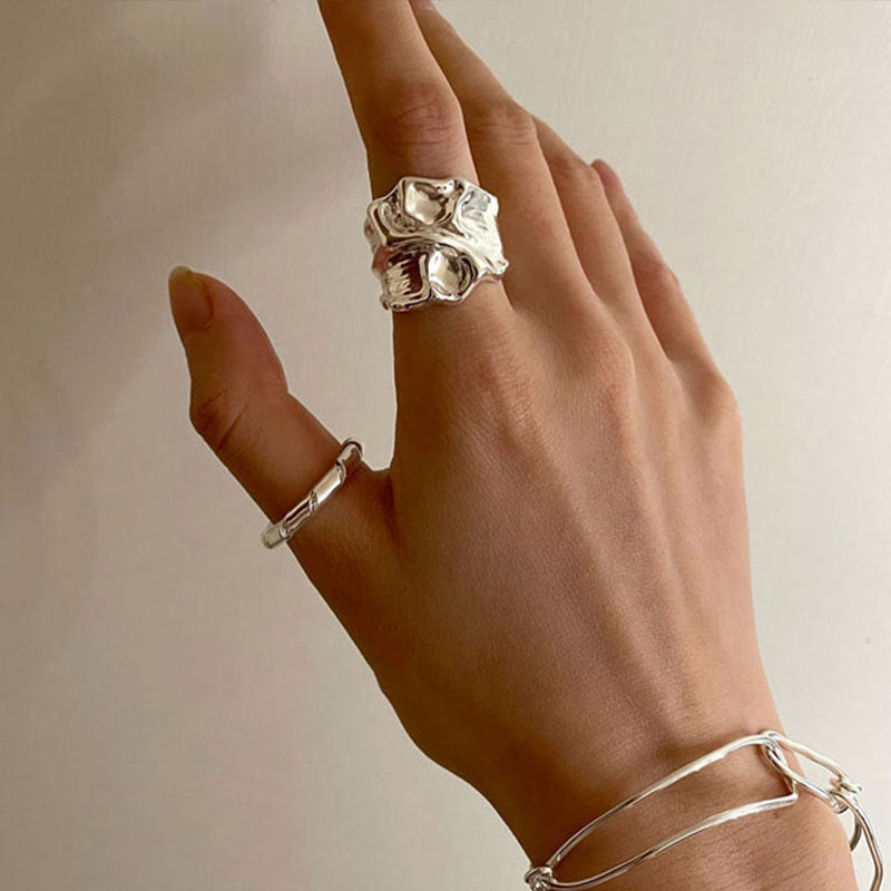 Damen Offener Ring mit elegantem Bambus-Design Shop Nory