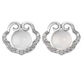 Damen Ohrstecker mit filigranem Design und funkelnden Zirkonia Shop Nory