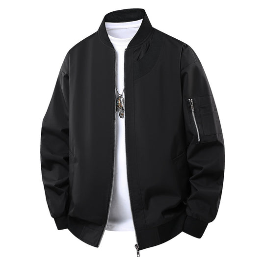 Herren Modische Bomberjacke mit Reißverschluss und praktischen Taschen Shop Nory