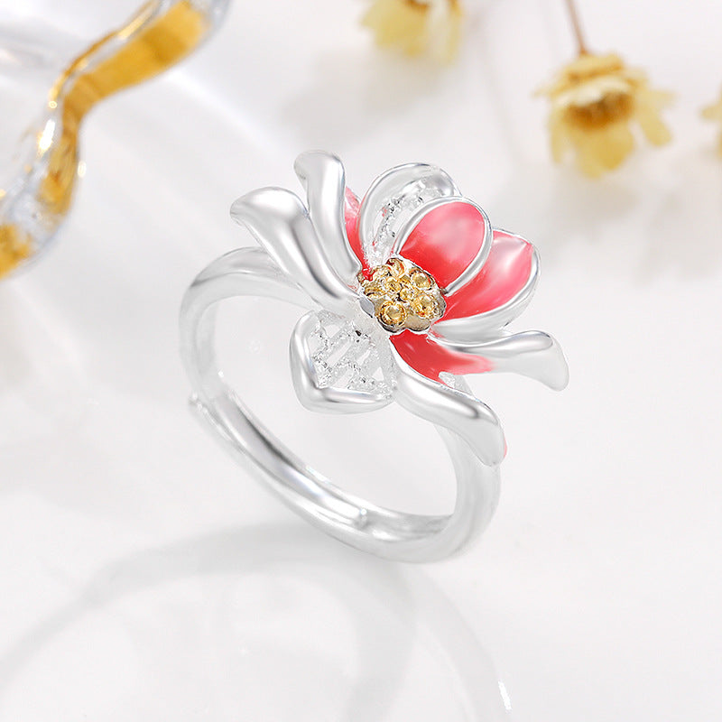 Damenring mit kunstvollem Blumendesign und funkelndem Detail Shop Nory