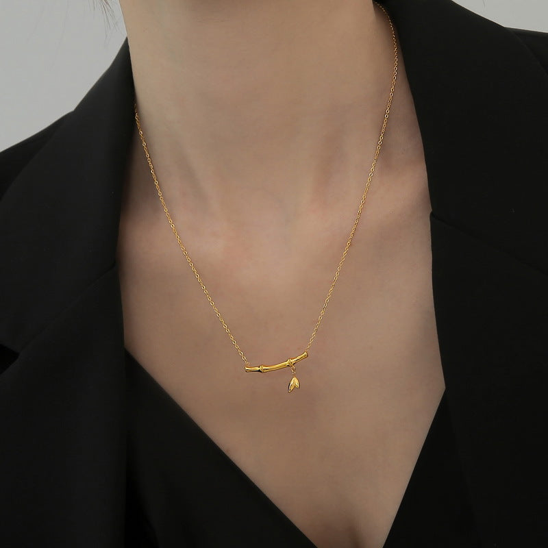 Frauen Elegante Gold Statement Halskette Shop Nory