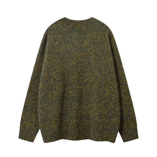 Unisex Oversize-Strickpullover mit kurzem V-Schlitzkragen Shop Nory