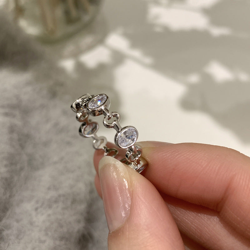 Damen Glänzender Schmuckring mit elegantem Design Shop Nory