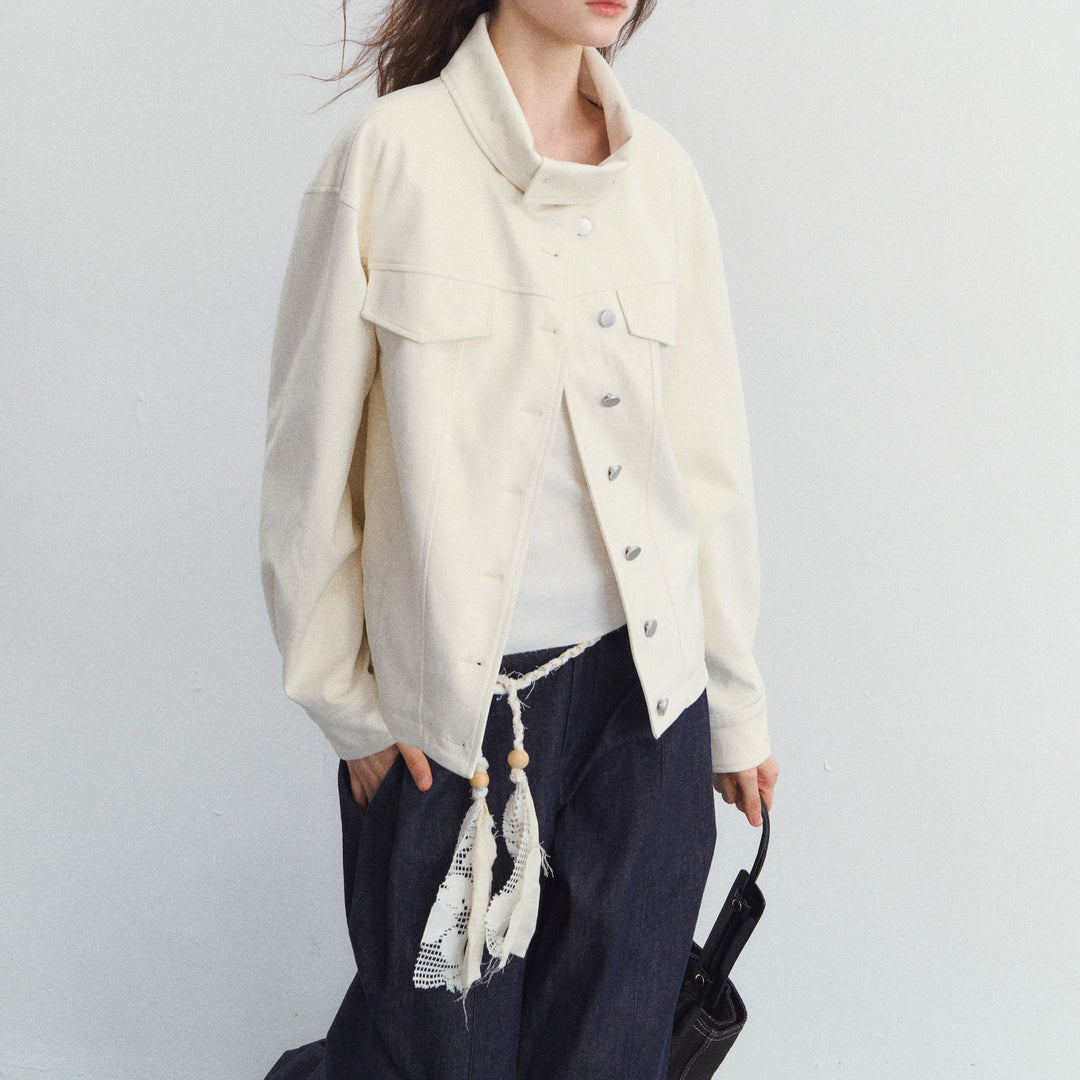 Damen Modische Übergangsjacke mit hochgeschlossenem Kragen Shop Nory