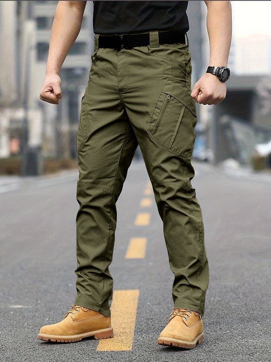 Herren Cargo-Hose mit verstellbarem Bund und tiefen Seitentaschen