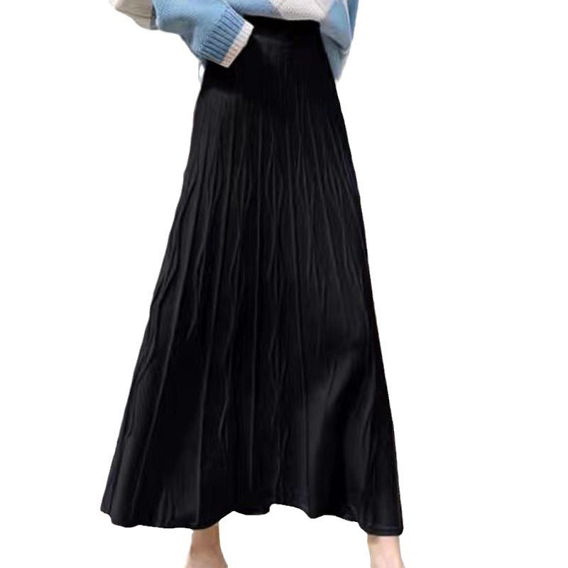 Damen Eleganter, gefalteter Maxirock Shop Nory