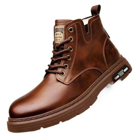 Herren Robuste Leder Stiefel Shop Nory