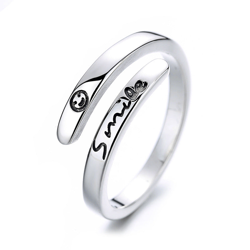 Damen Offener Ring mit inspirierendem Schriftzug Shop Nory
