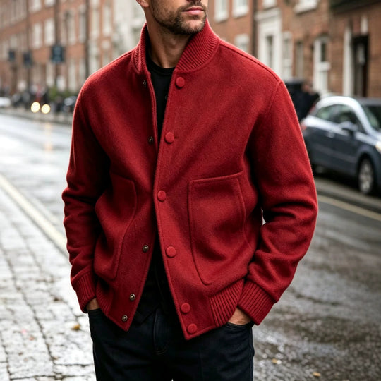 Herren Stilvolle Strickjacke mit Knopfverschluss