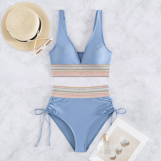 Damen Hochgeschnittener Sportbikini Shopnory