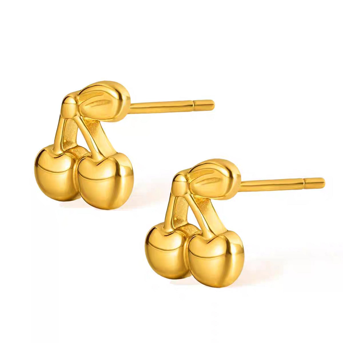Damen Verspielte Kirsch Charms Steckerohrringe Shop Nory